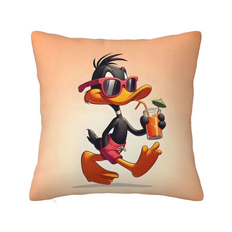 Custom Nordic Zombie Daffy Duck Anime Sofa Cushion Cover Soft Disney Cartoon Kawaii Pillow Case Decoration
