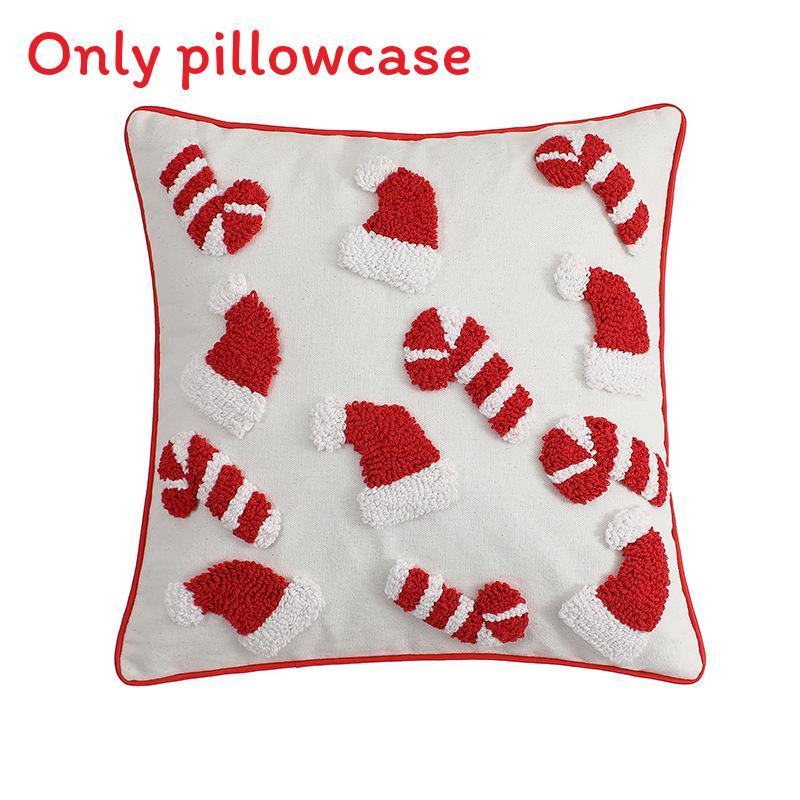 Modern Minimalist Christmas Plush Decorative Pillow Cover Soft Cozy Texture