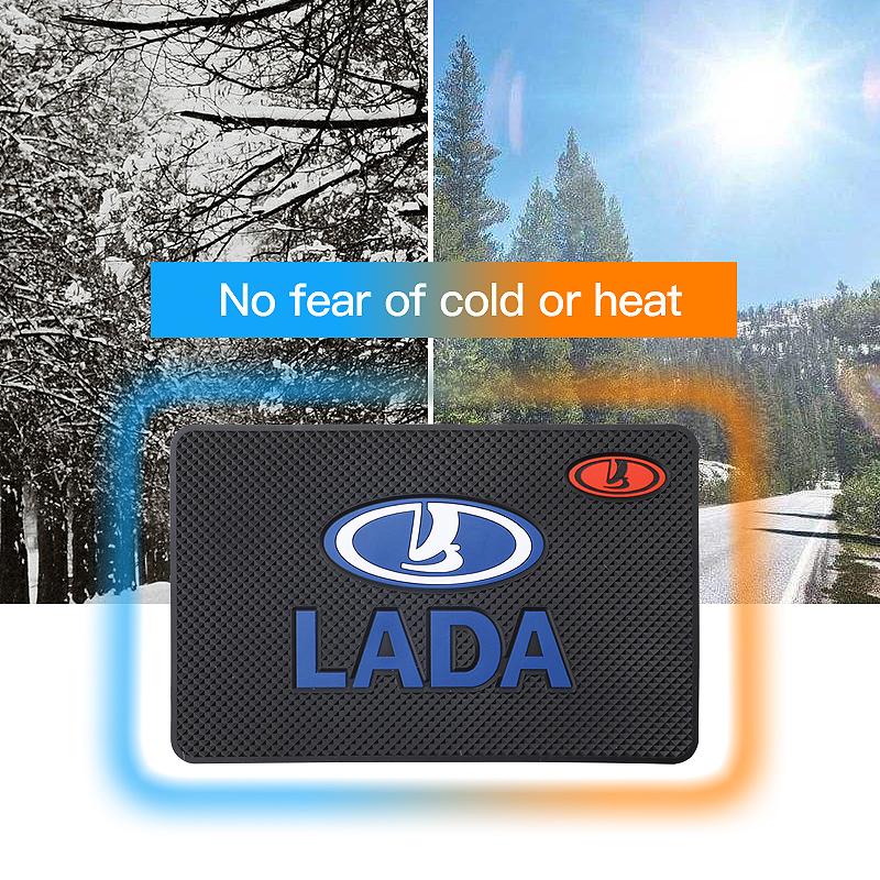Car Dashboard Non-slip Mat Phone Key Storage Pad Car Accessories For Lada Niva Vesta Samara Granta Kalina Largus Priora Xray