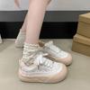 Thick Soled White Shoes Women  New Popular Flat Bottomed Board Shoes Versatile Ins Niche Shoes Casual