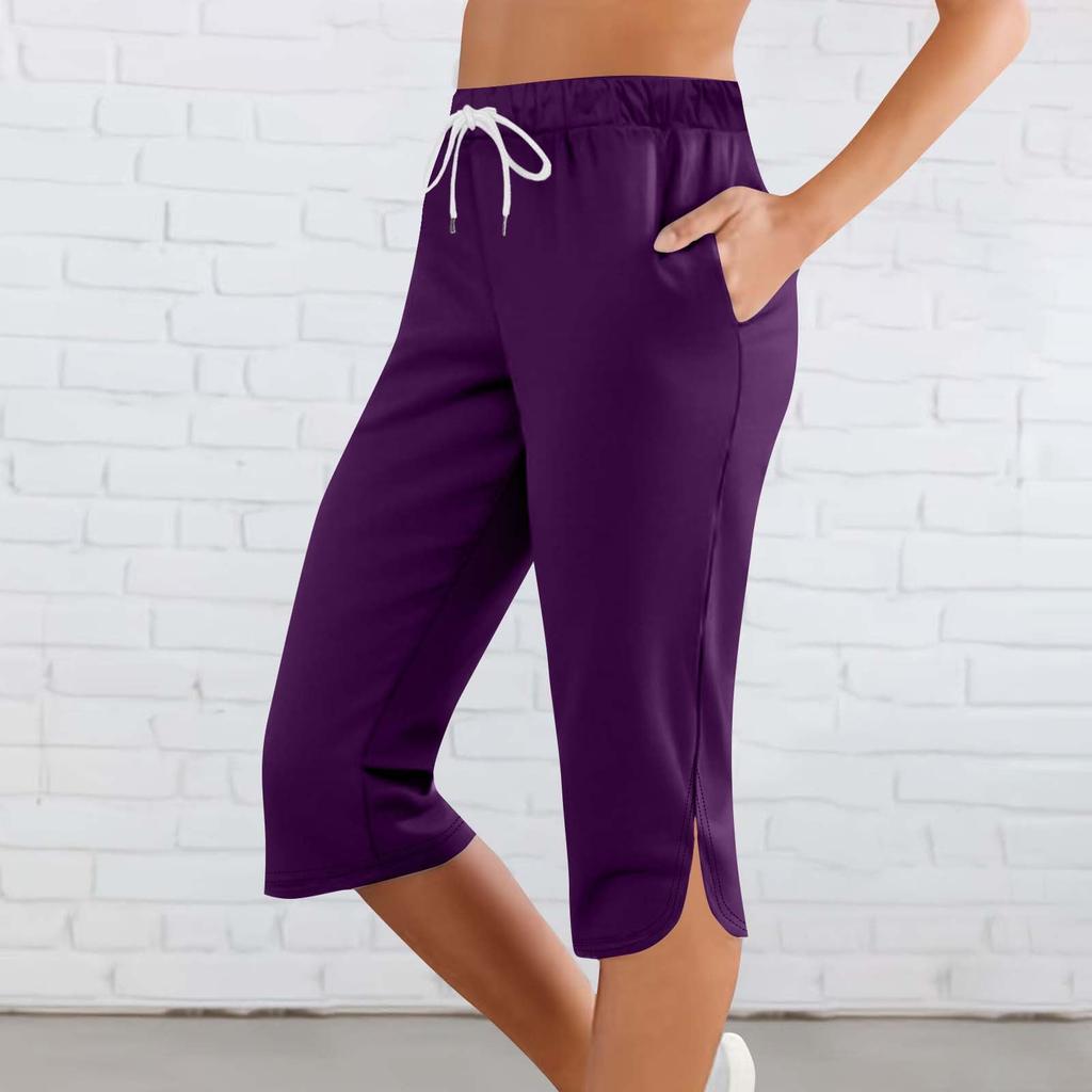 Women's Fashionable And Comfortable Yoga Pants: Slim-Fit, Mid-, 7/8 Length