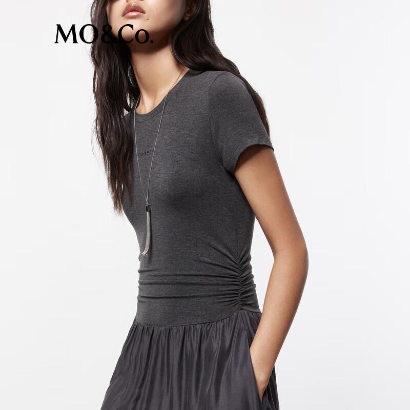 MO&Co. Women's A-Line Knit Maxi Dress