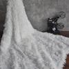 Tecido com Franja de Pena Almofada Roupas Infantis Fantasia Franja de Pena Simulada Tecido de Designer DIY Decoração de Fundo para Fotos