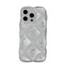 Silver Foil Rhombus Epoxy Phone Case Set for iPhone 14/13/12/11 Pro Max, Air 17/16/15