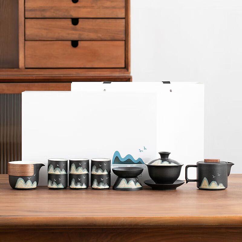 Qiuqiao Modern Chinese Ceramic Kung Fu Tea Set