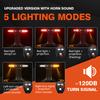 1/ 2Sets Bicycle Remote Control Taillight Projection Riding Light USB Bike Light Wireless Night Light Turn Signal Safety Lamp