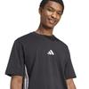 Adidas Essentials Short Sleeve Size L Men's 3-Stripes T-Shirt, KTF02, Black/White (JD1906),