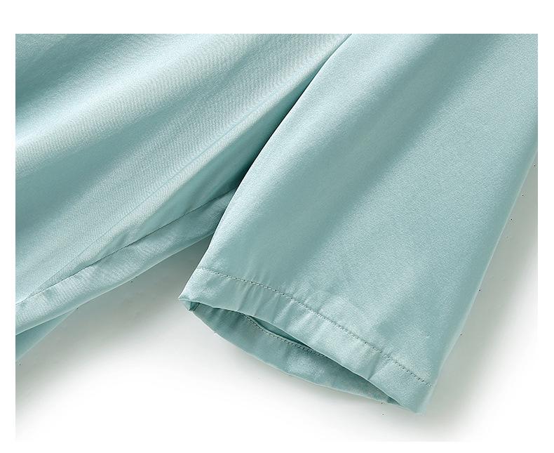 Women's Heavyweight Silk Short Sleeve Blouse - Summer Round Neck Loose Fit, Half Sleeve, Mulberry Silk