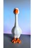 Goose Statue: White Resin Weather-Friendly Outdoor Decor - Indoor Outdoor Versatility Resin Figurine for Patio Lawn Yard Living Room