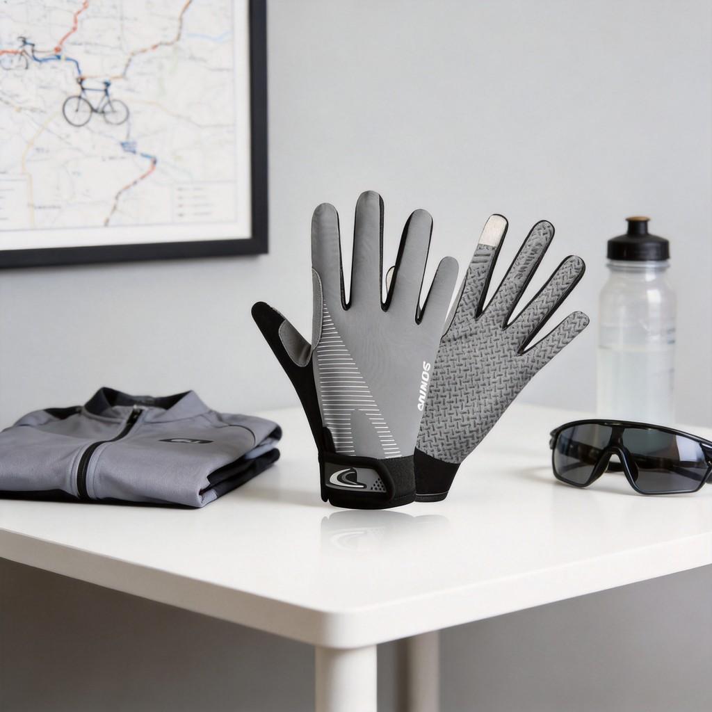 Ice Silk Cycling Gloves Outdoor Mountain Climbing Fishing Non Slip Touchscreen For Summer Sports