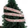 6 Meter Decorative Fabric Ribbon Featuring Christmas Letters And Unique Designs Animal
