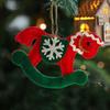 Artificial Flower Felt Christmas Tree Pendant Puppy Christmas Tree Decorations  New Year