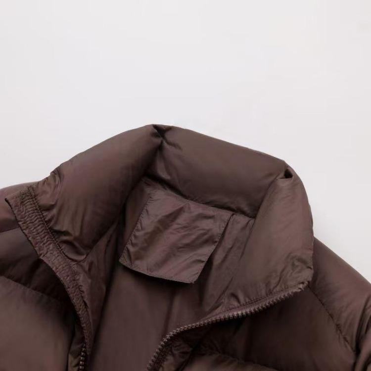 New Women's Solid Color Kendou Style Zip Up Cotton Coat Warm Thick Fashionable Autumn Winter Coat