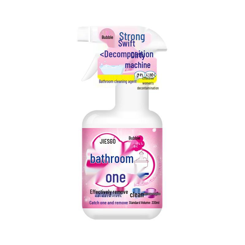 Bathroom & Toilet Tile Cleaner, Glass & Limescale Remover, Strong Stain & De-yellowing Formula