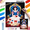 Snow White Oil Painting Hand Painting Art Kit Coloring Painting Handmade Diy Home Decoration Gift
