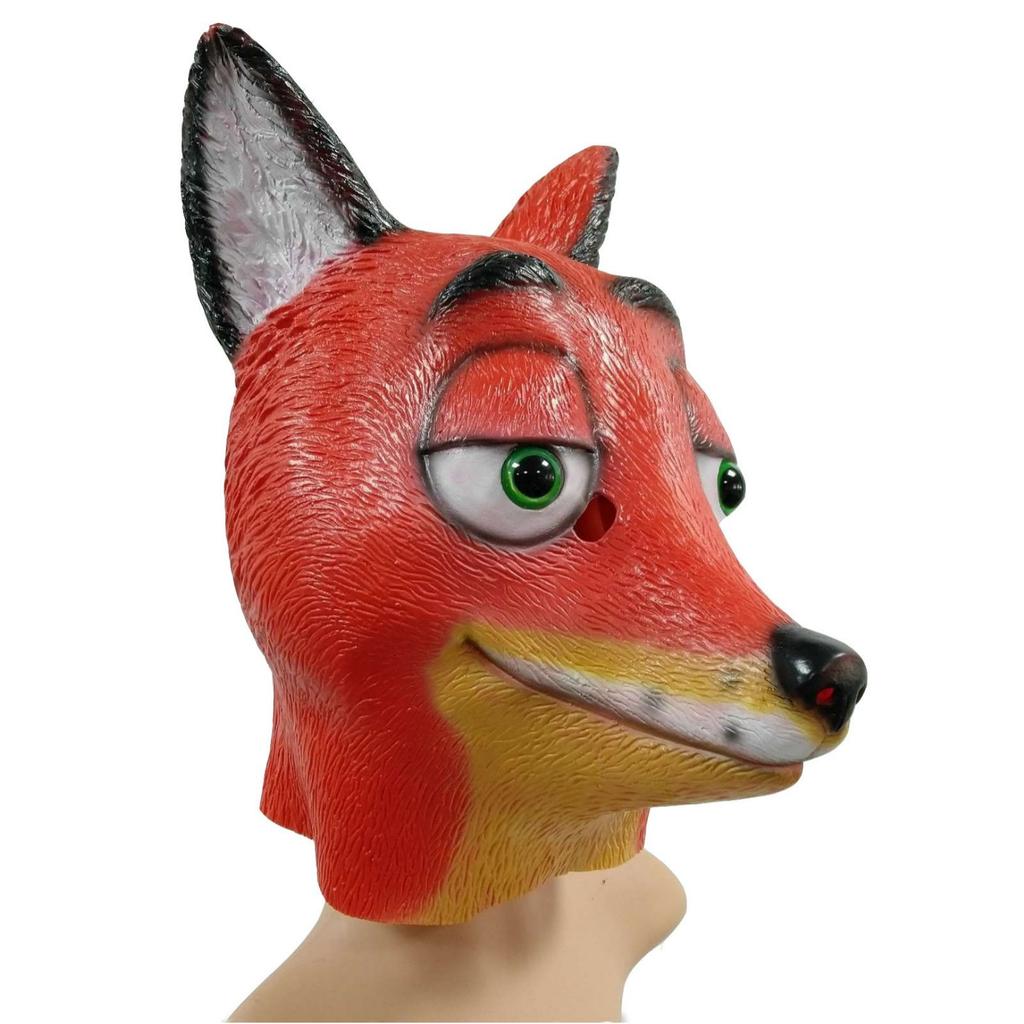 Fox Nick Mask Zootopia Judy Headband cos Anime cartoon spoof latex mask Halloween