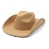 Traditional Ethnic Style Wool Felt Hat With Wide Brim For Stage Performances And Festivals