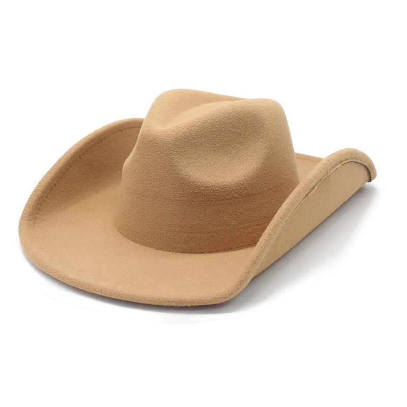 Traditional Ethnic Style Wool Felt Hat With Wide Brim For Stage Performances And Festivals
