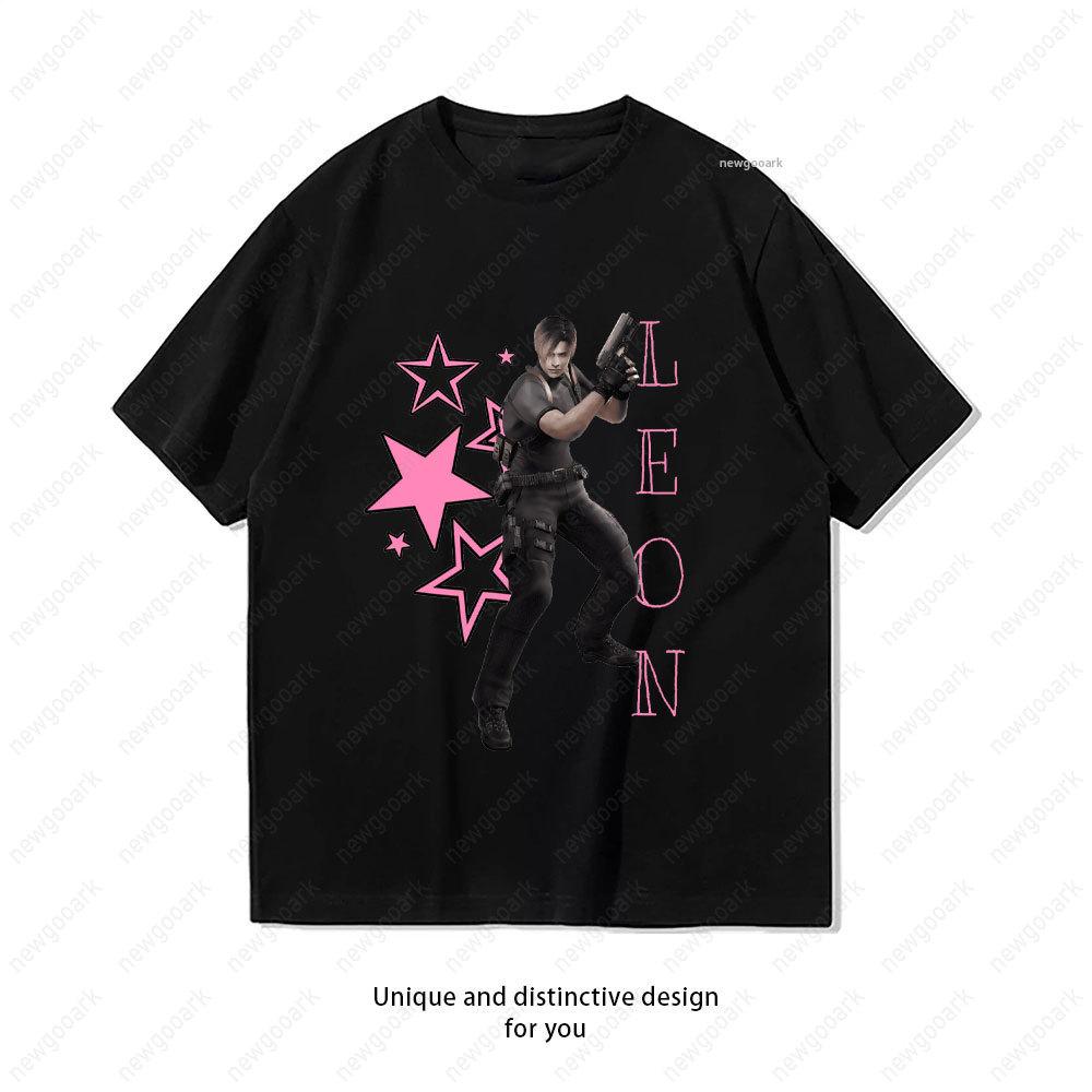 I Love My Fictional Boyfriend Leon Kennedy TShirt Women Unisex Casual Cotton Graphic T Shirts Girlfriend Gift Shortsleev Vintage