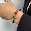 Chinese Retroinspired Style Alloy Bracelet For Women With Beads Geometric