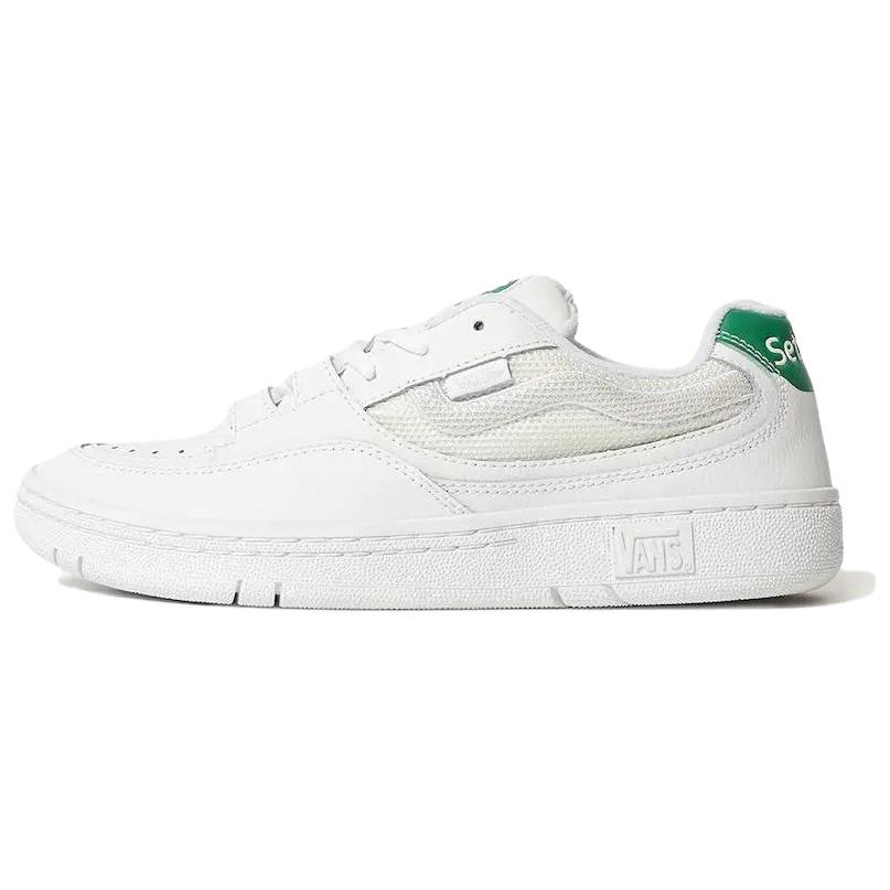 Vans Setinn X  Speed Comfortable Versatile Skate Shoes Unisex Sneakers White Green VN000Y13WGR