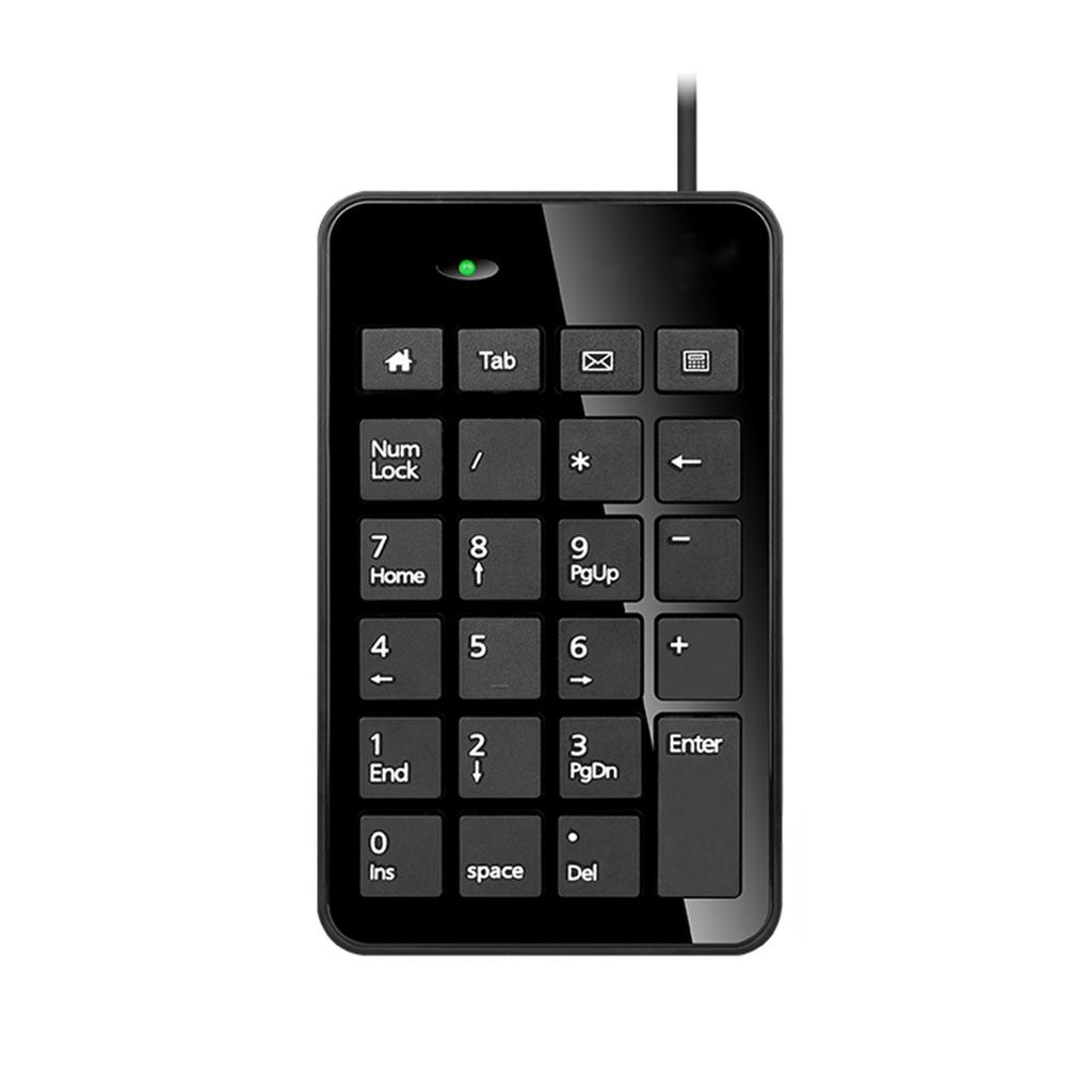 Small-Size USB Wired Numeric Keypad Numpad 23 Keys Mini Accounting Keyboard