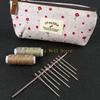 KX4B Aluminum Alloy Crochet Hooks Kits for Beginner Adult, Ergonomic Grip Crochet Needle with Smooth Tip Crochet Hooks Sets