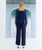 THE STUDIO K Pique Long Sleeve Top_Navy