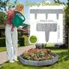 8/12/16pcs Garden Landscape Edging Borders Insert Plastic Imitation Stone Effect Fence DIY Lightweight for Outdoor Patio Balcony Yard