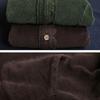 Loose Literary Long-sleeved Round Neck Women's Jacket Spring Solid Color Corduroy Lace All-match Short Jacket Stitching