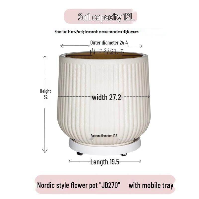 KEYSHEEL Antique Roman Style Plastic Flower Pot