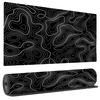 Emerald Gold Wave Texture Xxl Mousepad Abstract Marble Art Print Lock Edge NonSlip Desktop Table Mat For Gamer Office