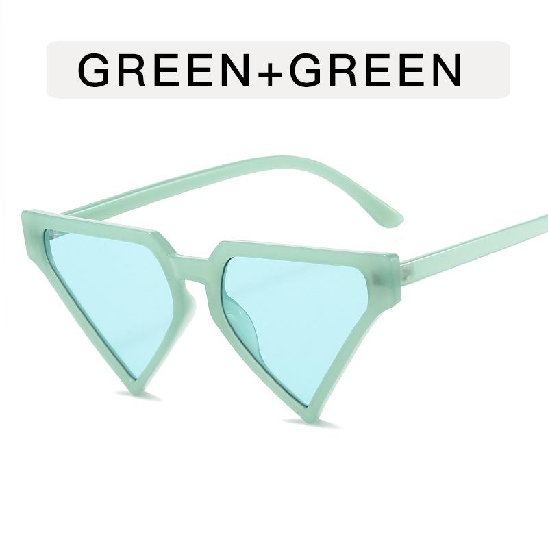 Triangle Shape Sunglasses Woman Candy Color Seaside Holiday Men's Sun Glasses UV Protection Travelling Women Sunglass