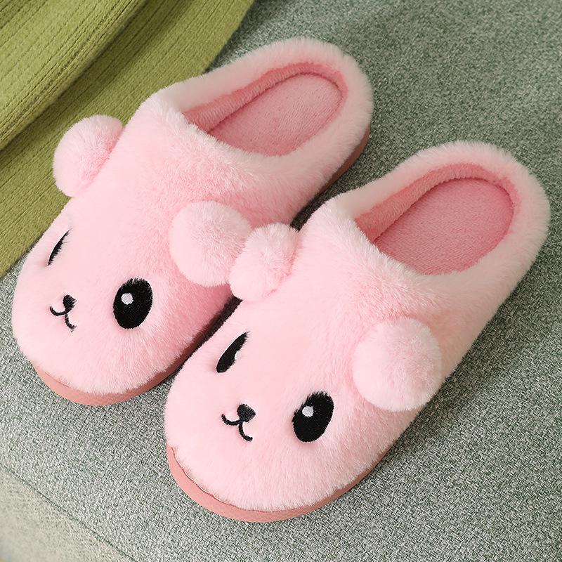 Women's Winter Cotton Slippers: Warm, Non-Slip Thick Soles, Cute for Home or Confinement, Suitable for Men and Women In Autumn and Winter.