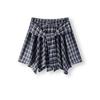 Semir Women's Plaid Asymmetric Tie-Waist Short Skirt