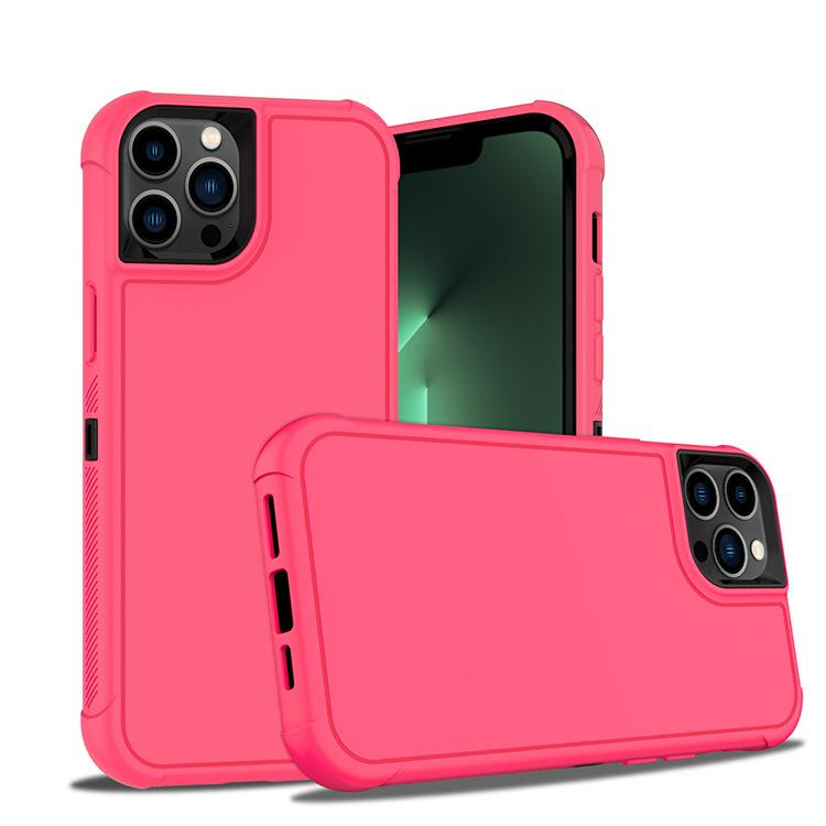 For IPhone14 Plus 6.7 Mobile Phone Case, All-round Anti-fall Three-in-one