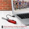 Bicycle Rear Light Ultralight Brightness Bicycle Taillight USB Rechargeable Mtb Night Riding Warning Lamp Cycling Accessories