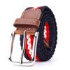 Belt Unisex Nylon Rubber Band Braided Belt Elastic Belt Pin Buckle Jeans Belt Tide