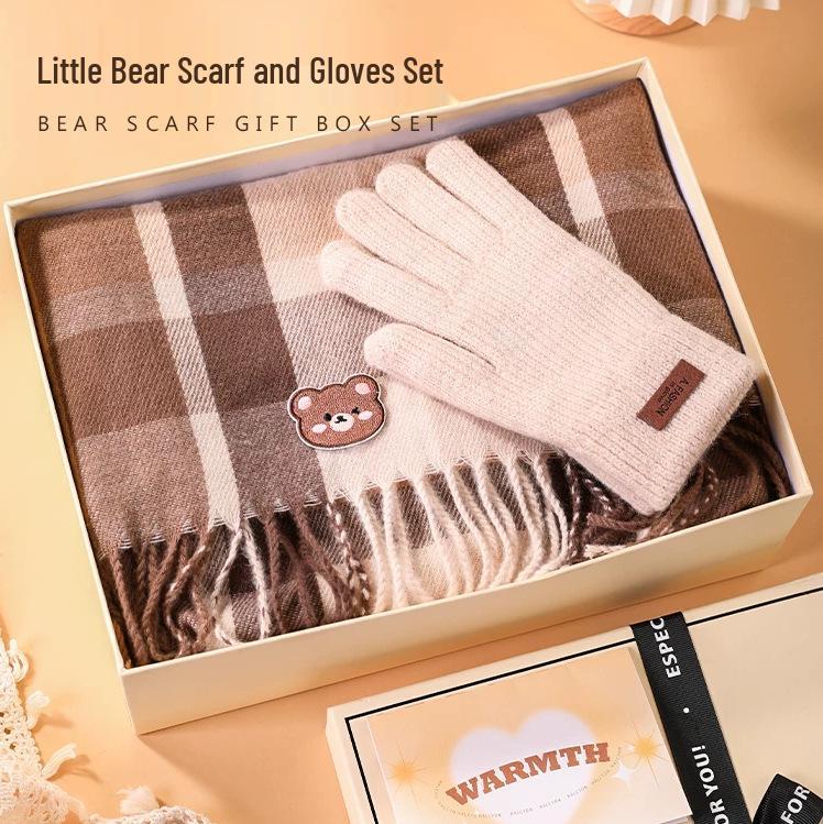 

2025 Подарочная коробка с шарфом премиум-класса на день рождения для девочек, лучших подруг или жены