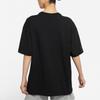 Nike Sportswear Essential Solid Color Logo Print Crew Neck T-Shirt Women Tops Black DC5427-010