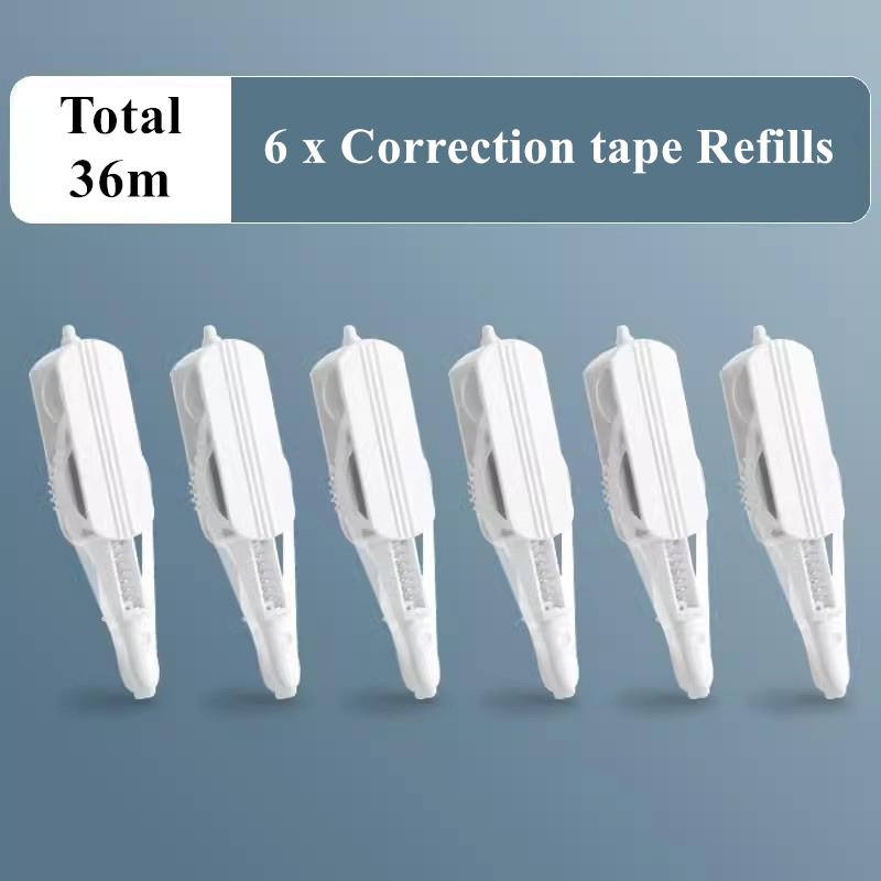 Корекційна стрічка типу Kawaii. Змінні заправки. Білий коректор. Стрічка для студентів. Японські канцтовари. Шкільне приладдя.