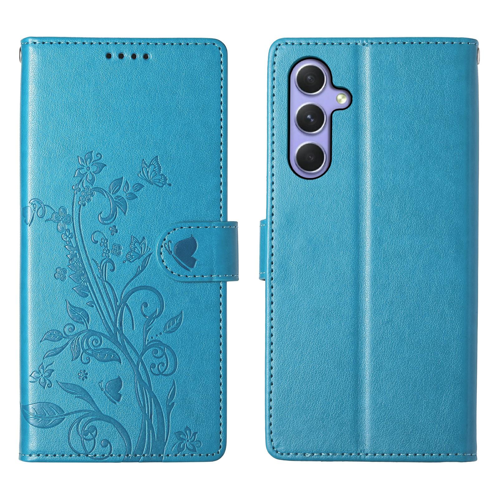Blue PU Leather
