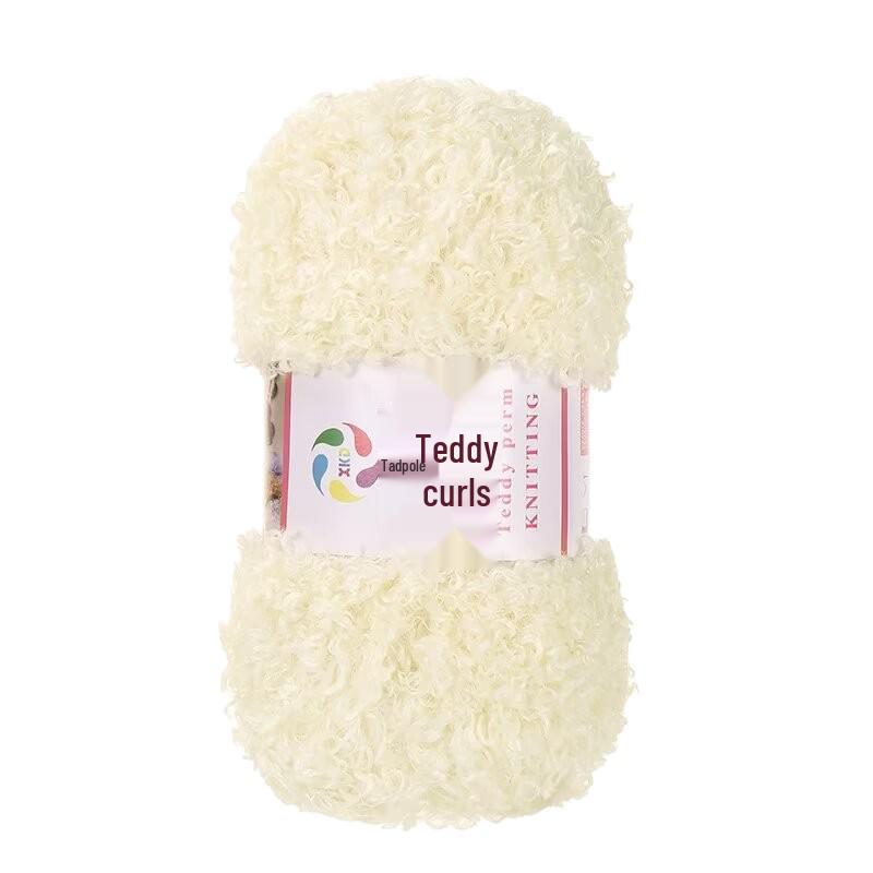 Włóczka Teddy Wool Pętelkowa: Ręcznie robiona włóczka DIY do szydełkowania i robienia na drutach na szaliki i lalki