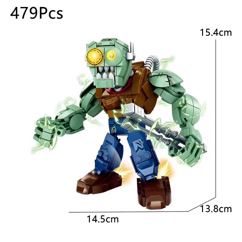 Plants vs. Zombies Battle of Boss decisive battle Building Blocks Set Peashooter Gatling Pea Shooter Figure Toyfor Children Gift