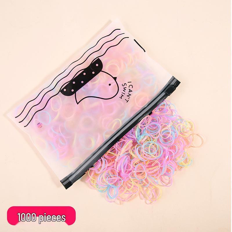 Durable Black Elastic Hair Ties for Women - High Elasticity, Thickened Rubber Bands for Secure Hair Styling