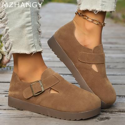 Flats Platform Women Loafers Shoes Suede Fashion Sneakers Woman Winter 2024 Trend Casual Sports Cozy Running Walking Shoes Mujer