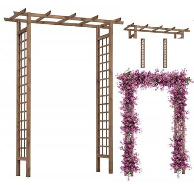 Egyszerű fa kerti pergola 153x200 cm Freesia