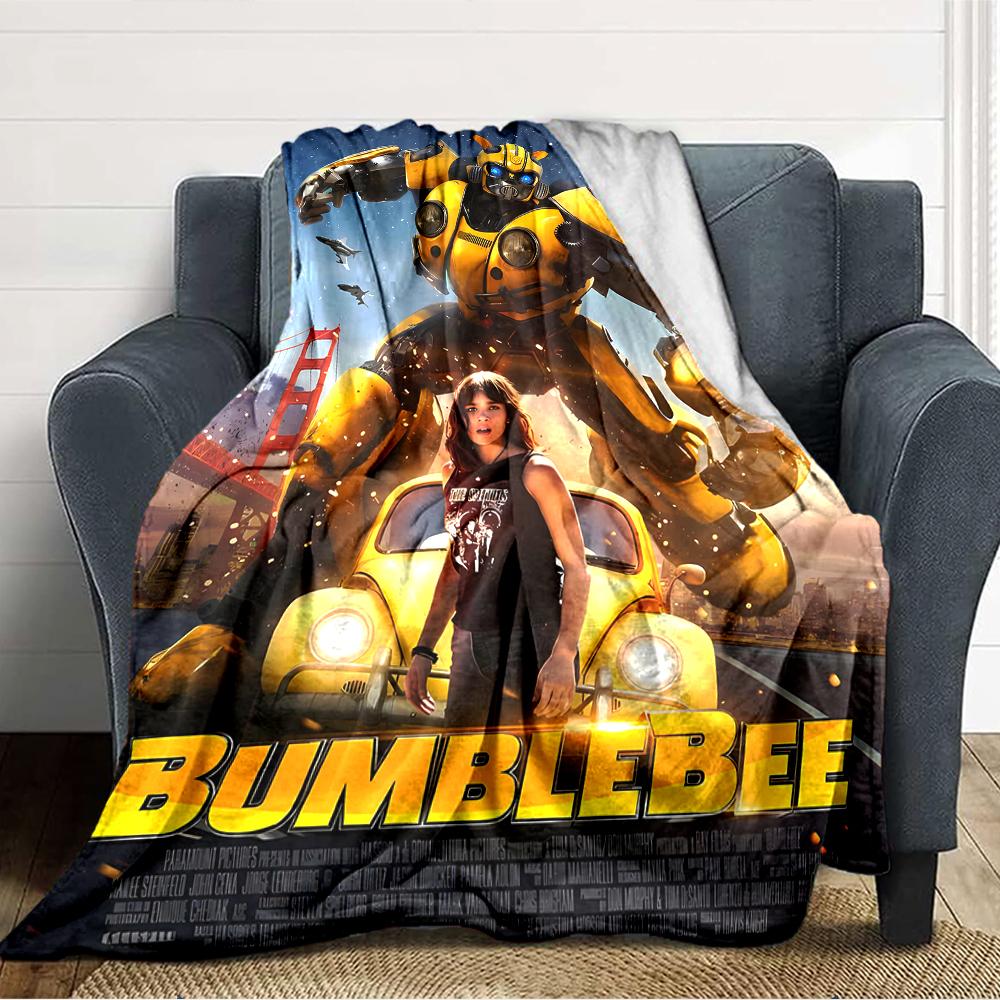 1pc Bumblebee1 Blanket, Gift, for Men and Women, Soft Blanket, Good for Sofa Bed Couch Travel, Lightweight Flannel Blanket