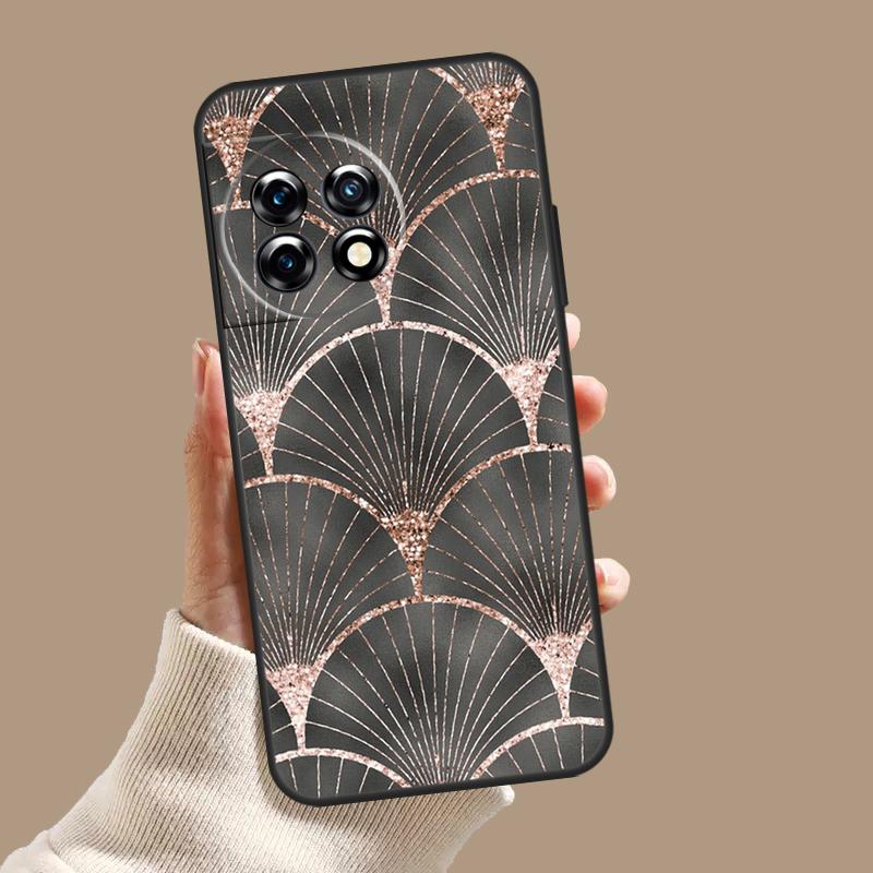 Luxury Gold Foil Art Case For OnePlus Nord 5 CE 4 3 Lite N20 N30 OnePlus 15 13 12 11 8 9 10 Pro 12R 13T 13R Cover