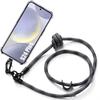 Protective Case - BOOLING - Samsung Galaxy S24 Plus - Transparent - Shockproof - Removable 120cm Lanyard